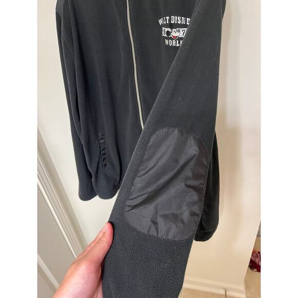 Walt Disney World Black Fleece Zip Up Collar Size XXL Mickey embossed on back - Picture 4 of 5